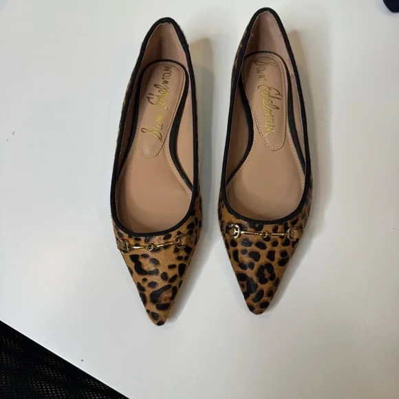 Sam Edelman Nori Flat size 6 Color Tan/Black Leopard Print NWOT - Picture 1 of 10